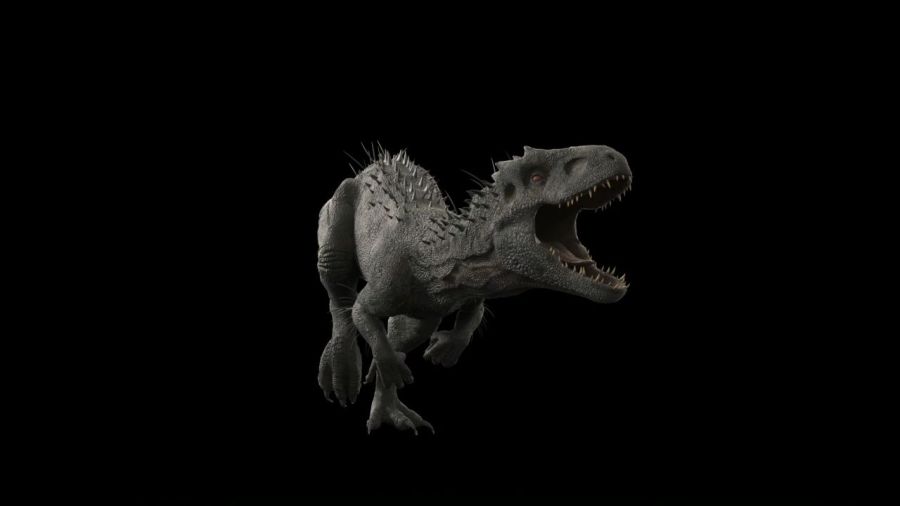 逼真的高质量恐龙跑步