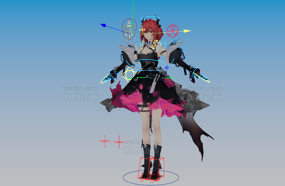 明日方舟莱万汀，有裙子控制器表情控制器