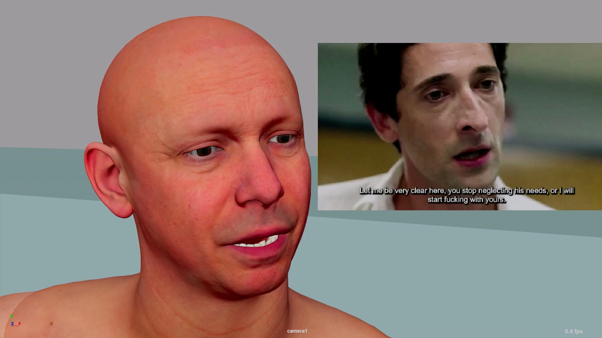 写实面部表情和口型动画练习