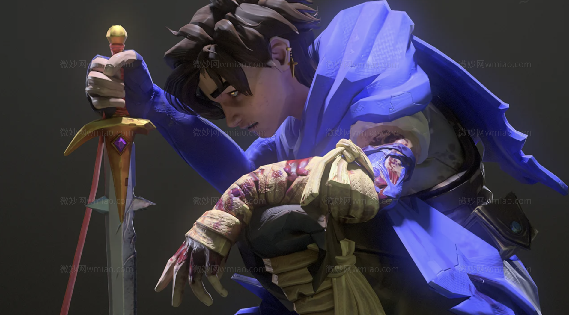 Cursed Arm - Maya Rig 国外精绑-有表情