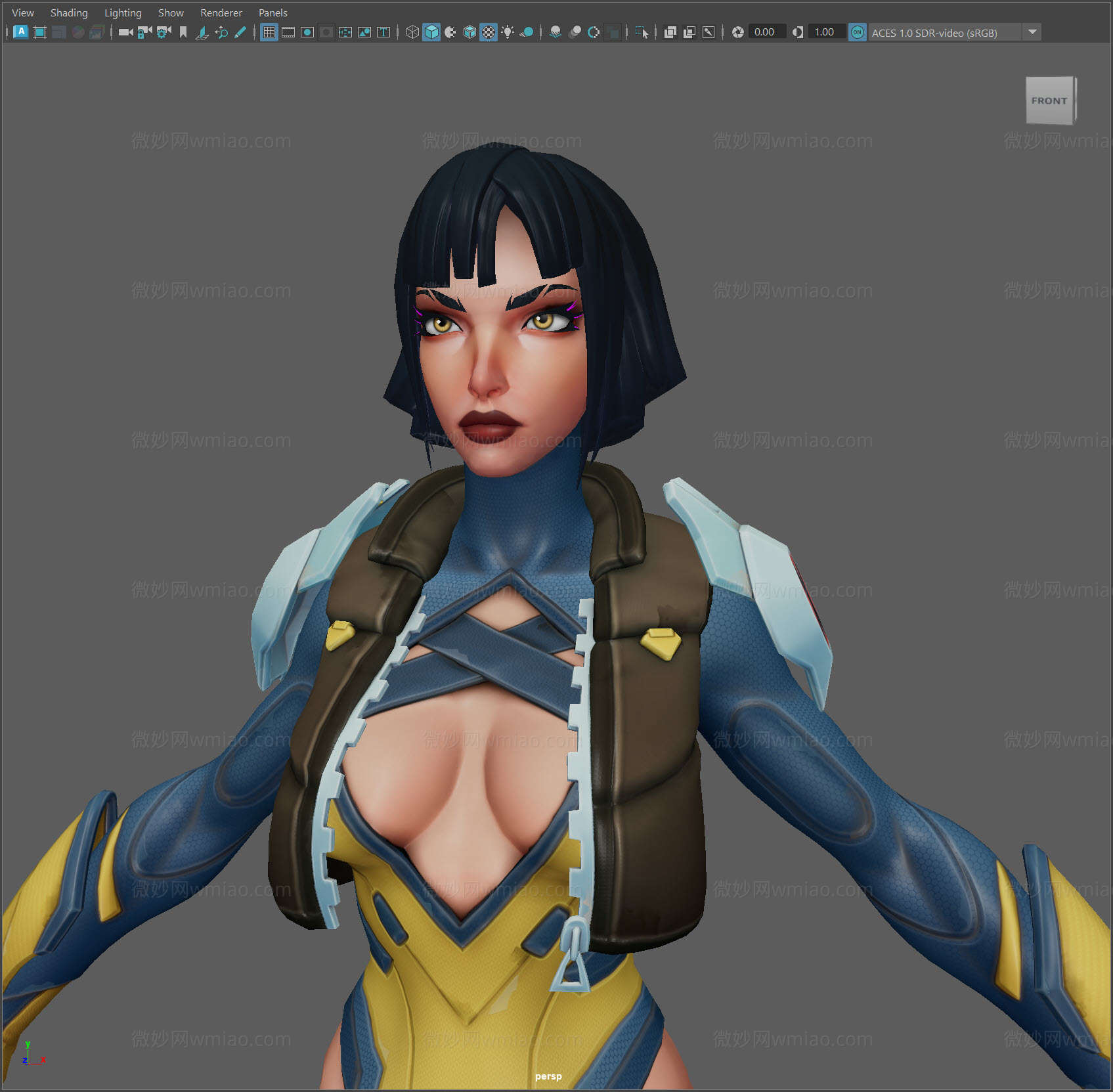 国外精品女战士角色带绑定Lady Wolverine